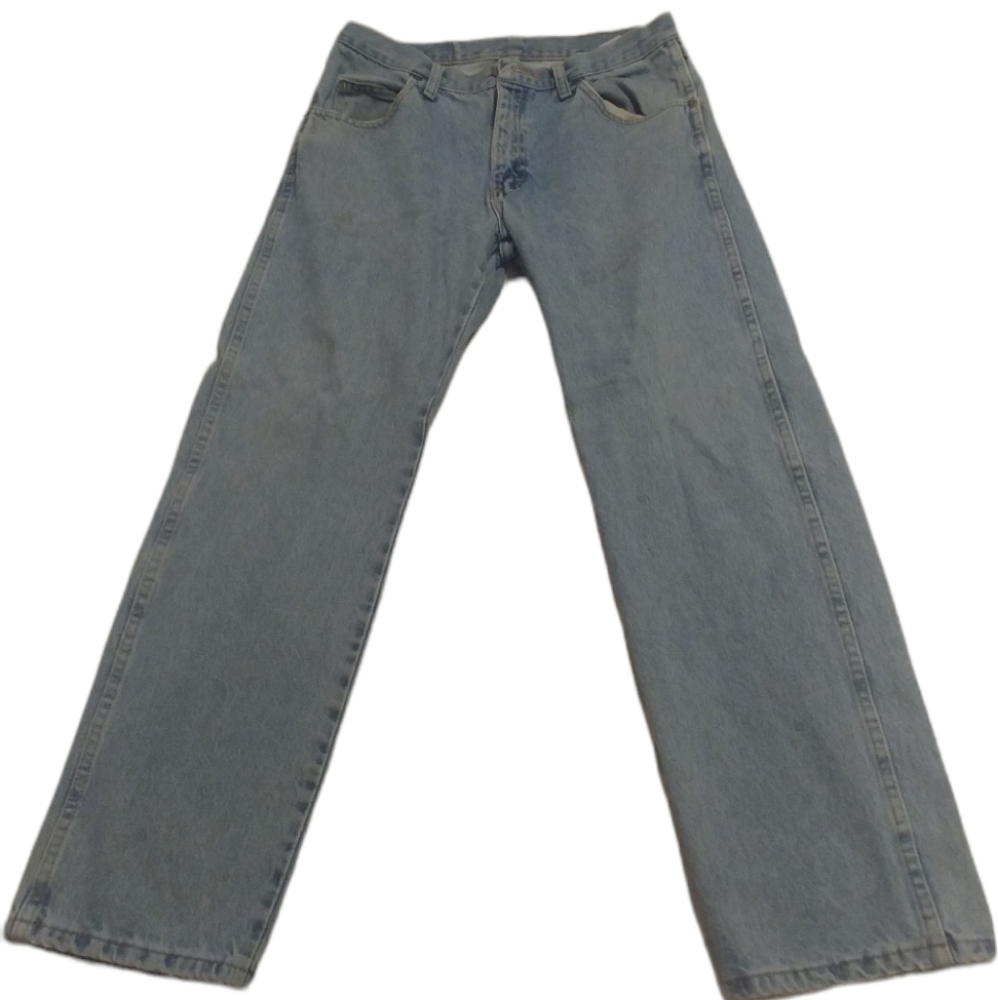 COPY - Wrangler Vintage 32x30 Jeans Blue Chaps Denims Men's Retro Work Pants Tr…
